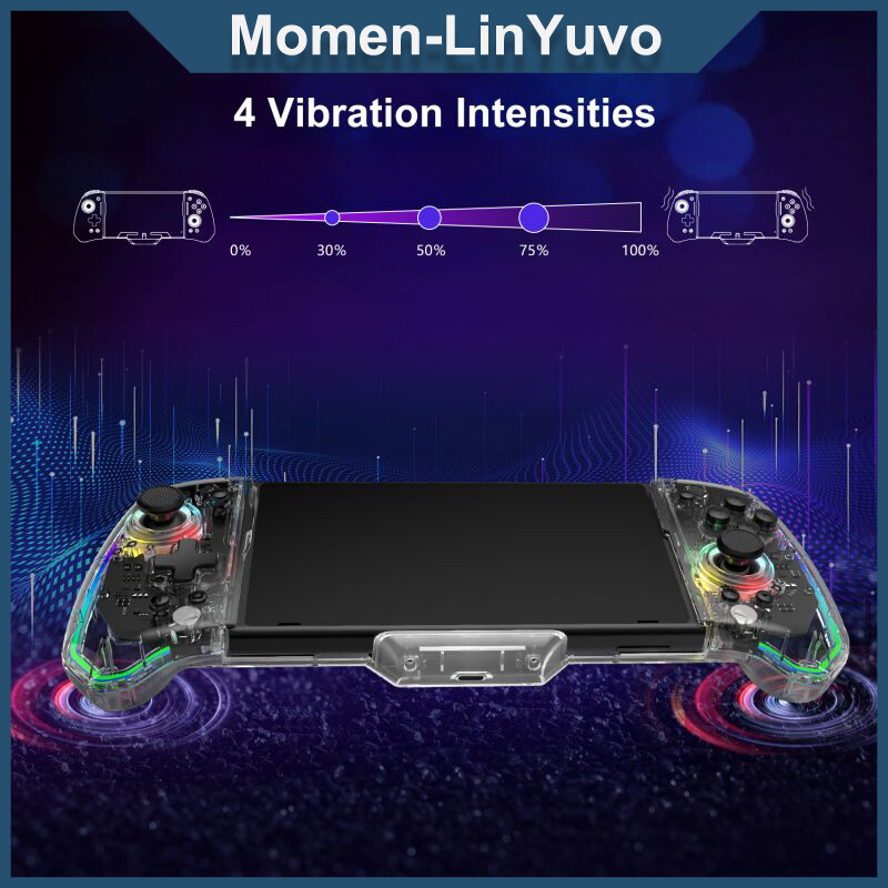 LinYuvo Tay cầm trò chơi Wireless Nintendo Game Controller Tự động khởi chạy 6 trục Gyro Joystick Switch/Switch OLED
