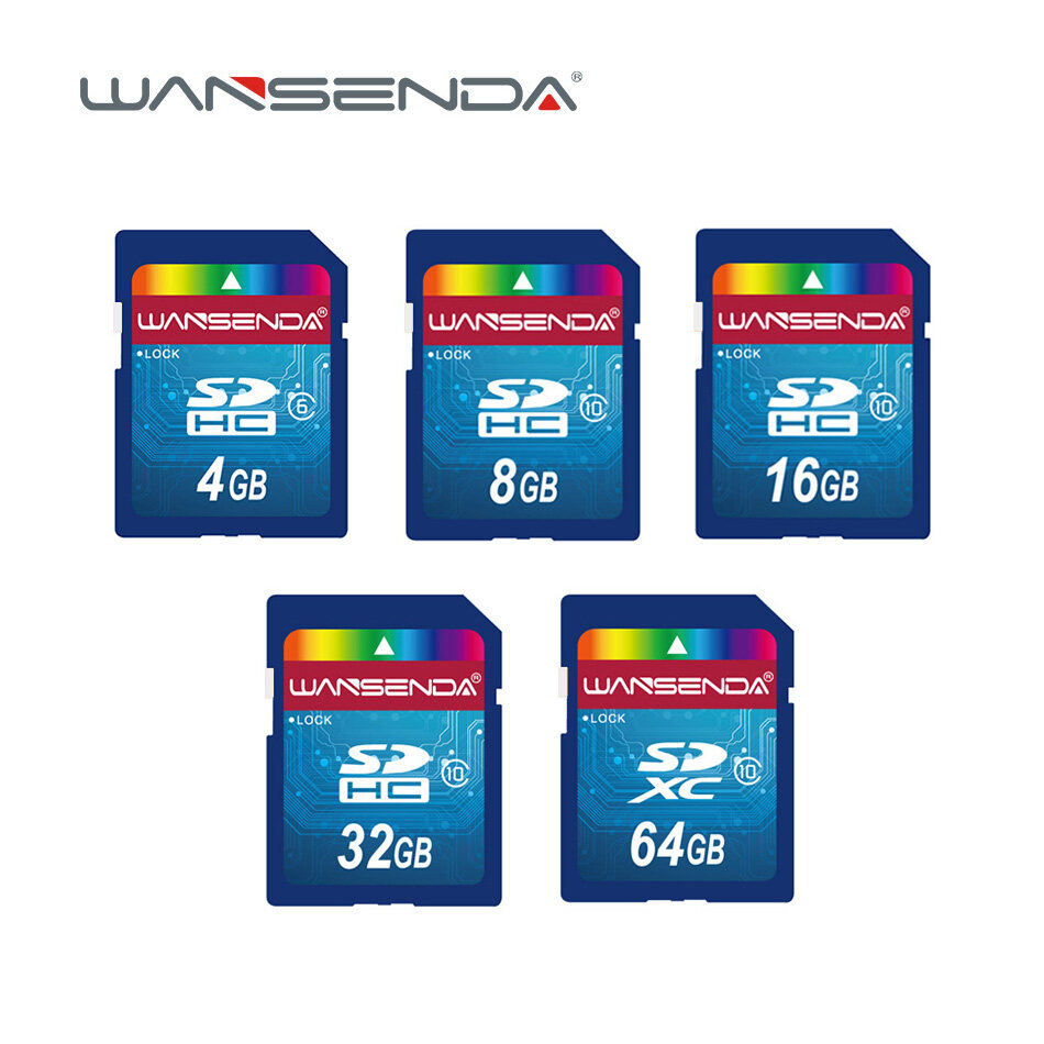ZZOOI Original Wansenda Full Size Sd Card 4GB 8GB 16GB 32GB 64GB Real zzooi-original-wansenda-full-size-sd-card-4gb-8gb-16gb-32gb-64gb-real