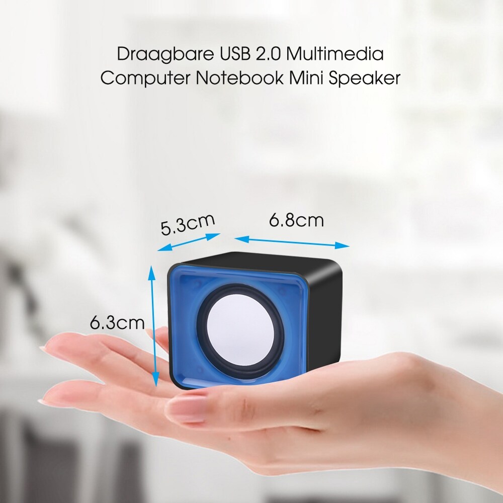 【HOT NEW】 2PCS/Set Mini Computer Speaker USB Wired Speakers Universal Stereo Sound Surround Loudspeaker For Laptop Notebook
