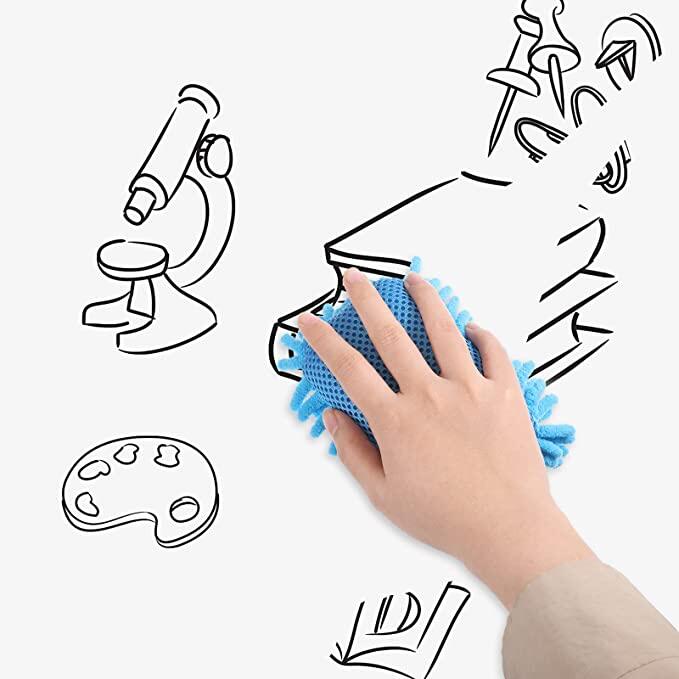 4 Pieces Whiteboard Eraser Classroom Blackboard Erase Accessory Wiping