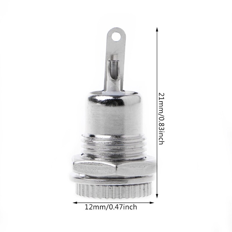 5.5 Mm X 2.1Mm Cho Ổ Cắm Giắc Cắm Điện DC Đầu Nối Gắn Bảng Điều Khiển Cái
