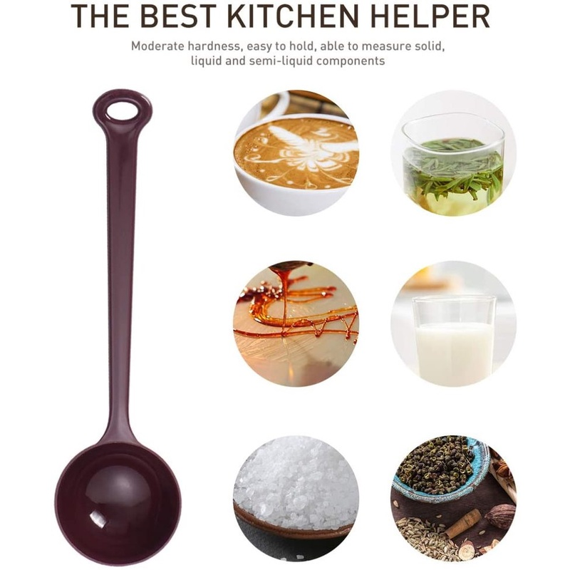 1/2pcs 20g Long Handle Plastic Measuring Spoon Coffee Sugar Spoon Cake Baking Flour Measuring Cup Kitchen Cooking Tools