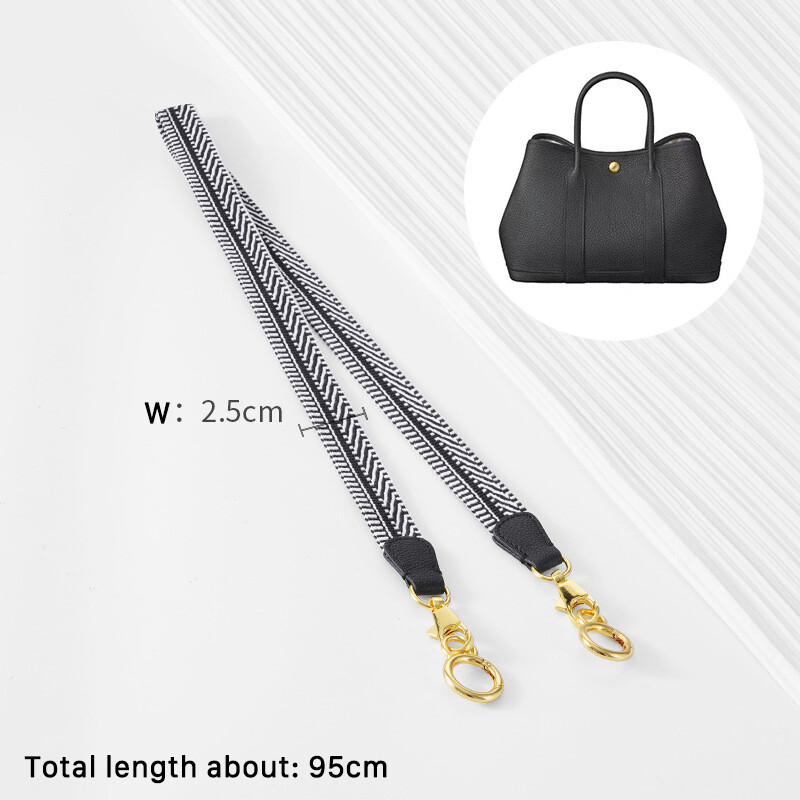 For Herm Garden Party Handbag canvas Shoulder Strap Adjustable Replacement Women's Bag Bag Strap Underarm Bag Strap Accessories