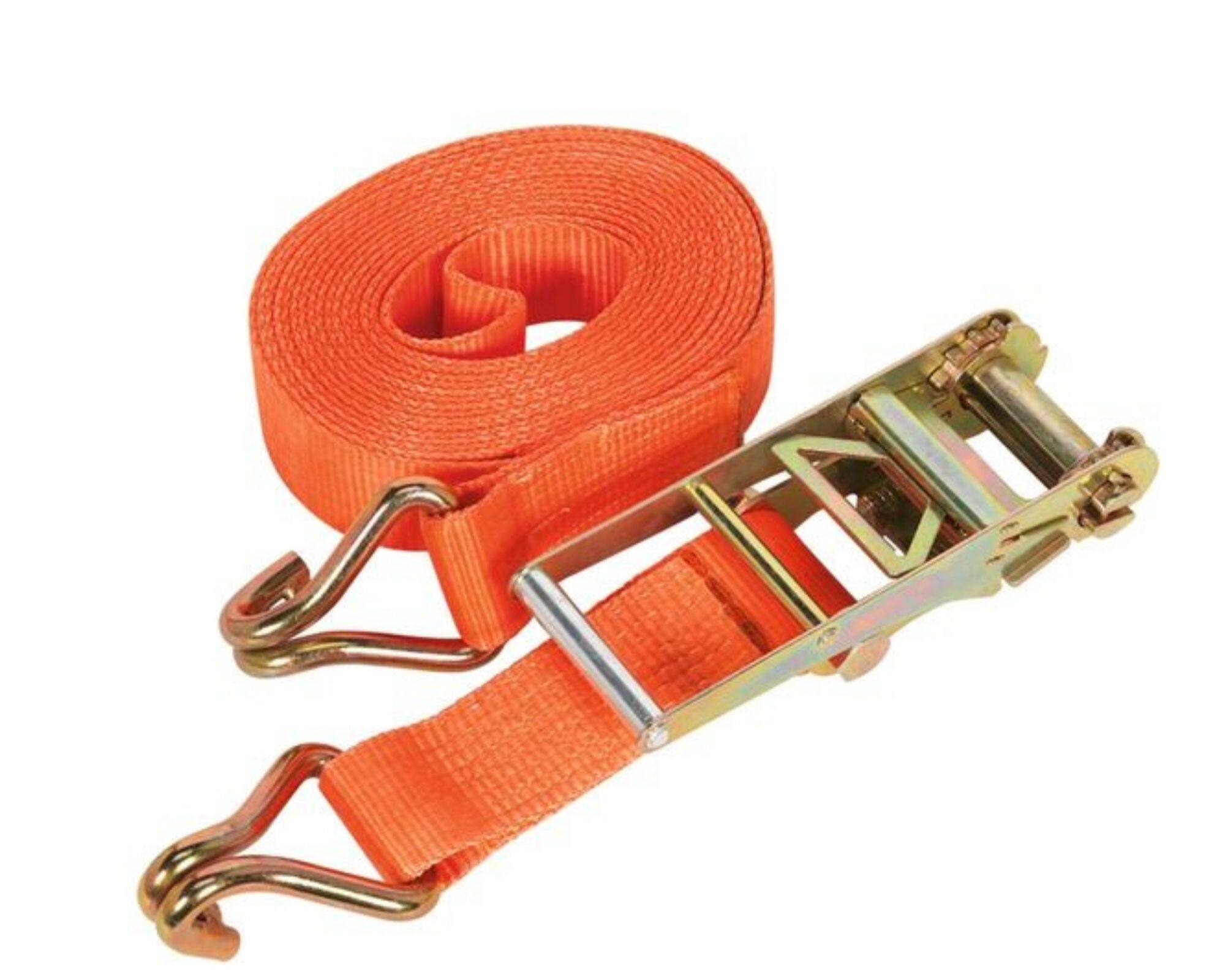 2'' x 10M HEAVY DUTY RATCHET TIE DOWN ratchet tie down WITH STEEL HOOK