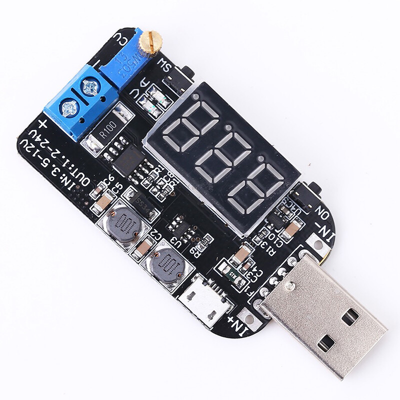 DC-DC USB Có Thể Điều Chỉnh Mô-đun Cấp Nguồn Lên/Xuống Mô-đun Chuyển Đổi Tăng Tốc Buck Bộ Điều Chỉnh Điện Áp 5V Đến 3.3V 9V 12V 18V 24V