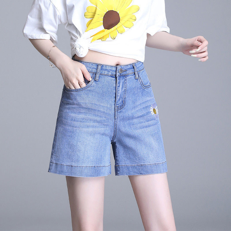 Women's denim shorts cotton comfortable 