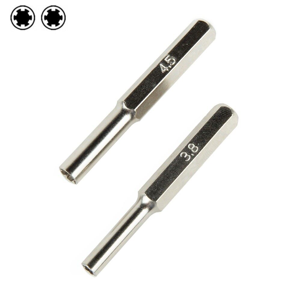 3.8mm + 4.5mm screwdriver bit for nes snes n64 game boy security tool