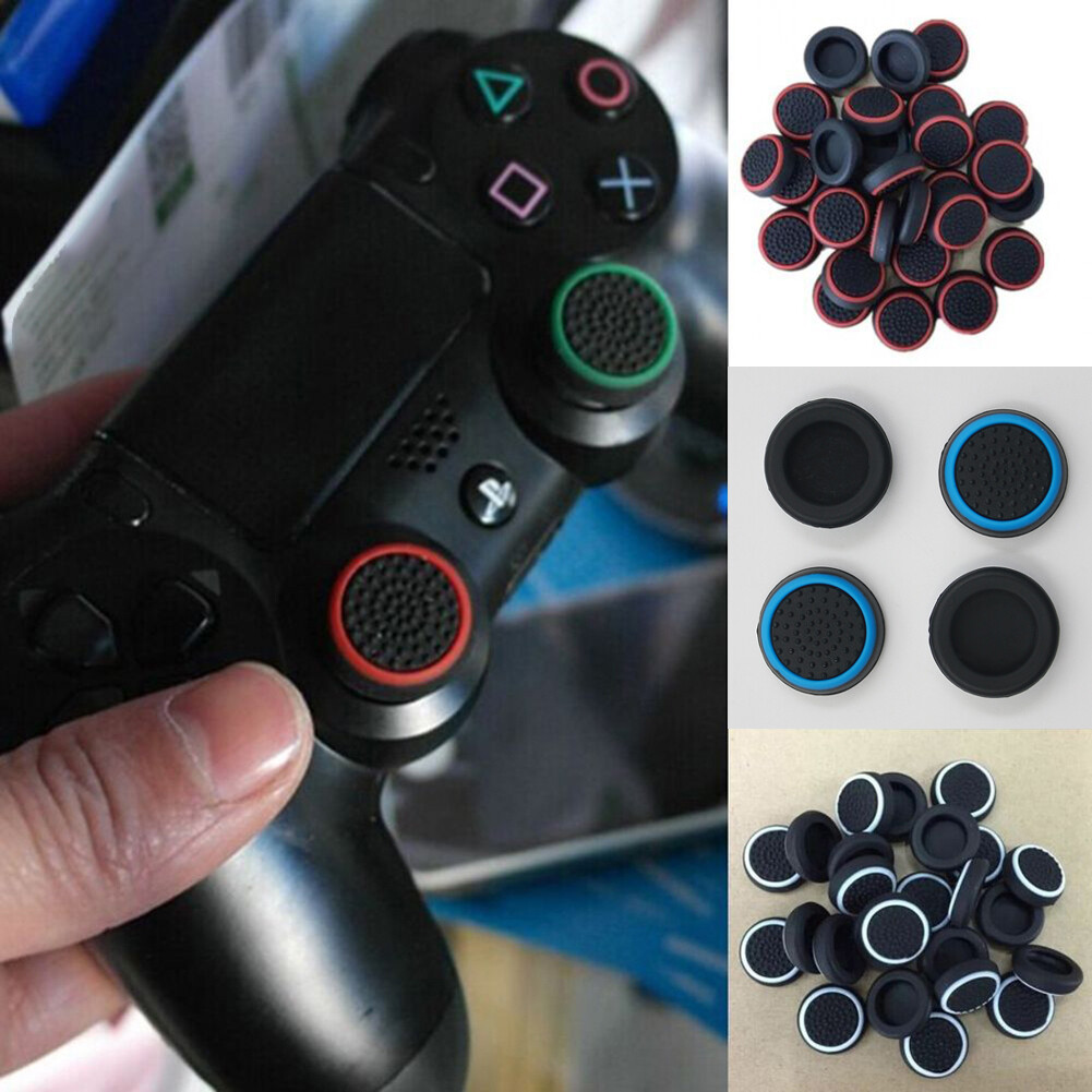 Bomo 4Pcs Điều Khiển Ngón Tay Cái Que Silicon Nắp Chụp Giữ Bìa Cho PS3 PS4 Xbox One