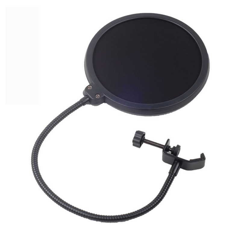 Double Layer Studio Microphone Flexible Wind Screen Sound Filter for Broadcast Karaoke Youtube Podcast Recording Accessories