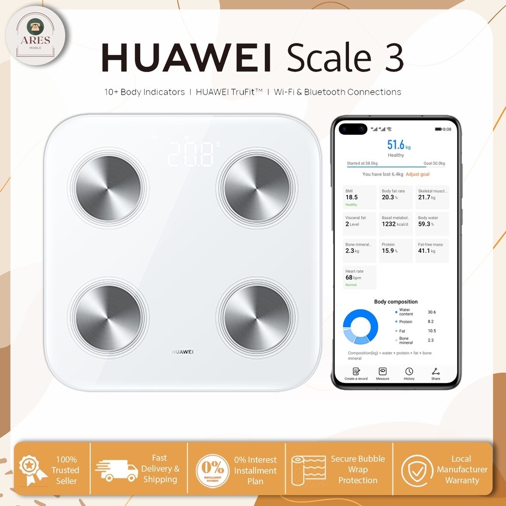 Body fat scale Huawei Scale 3/ Honor Scale 2 10 Body Indicators WiFi