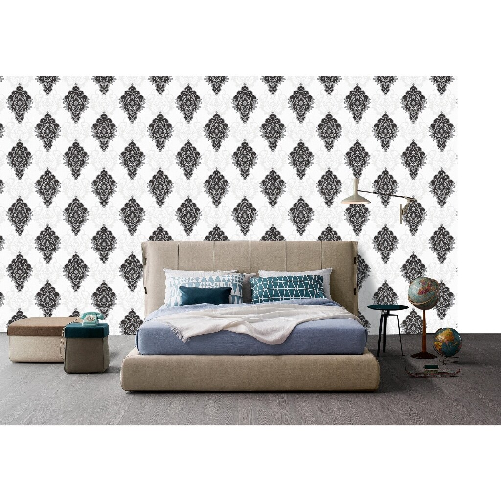 〖Duolami store〗 40 Corak Vinyl Korean Wallpaper Embossed Timbul