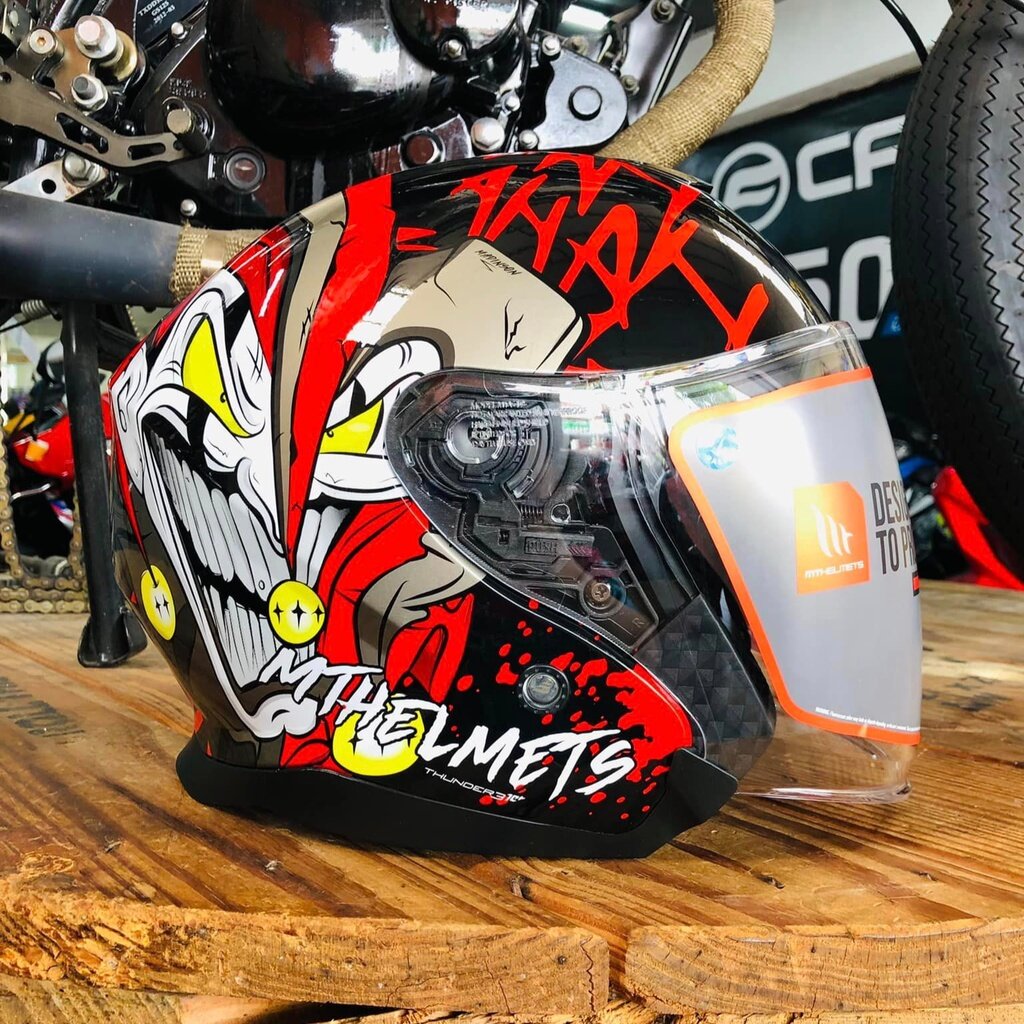 MT Helmets Thunder 3 SV Jet Madinson Joker Double Visor Helmet Lazada