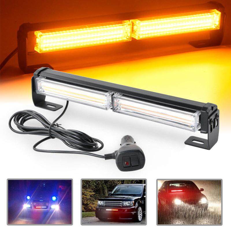 27" Amber LED Traffic Advisor Emergency Warn Flash Strobe Light Bar Universal 3