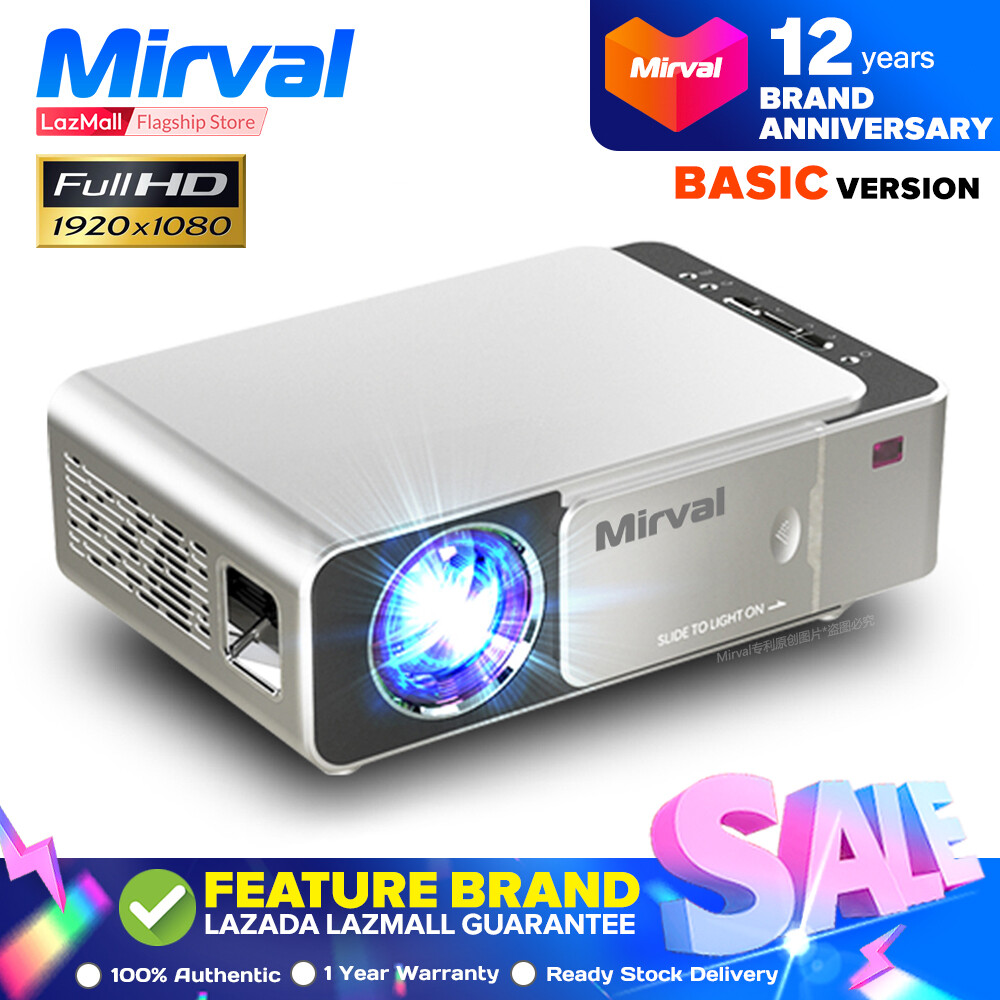 เว็บไหนขาย Mirval Y6 LED Mini Portable Projector WiFi Wireless