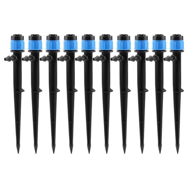 10pcs Dripper 4/7mm 360 Degrees Watering Sprinklers Garden Water Irrigation System Sprayers Dripper Garden Plants Watering Kit