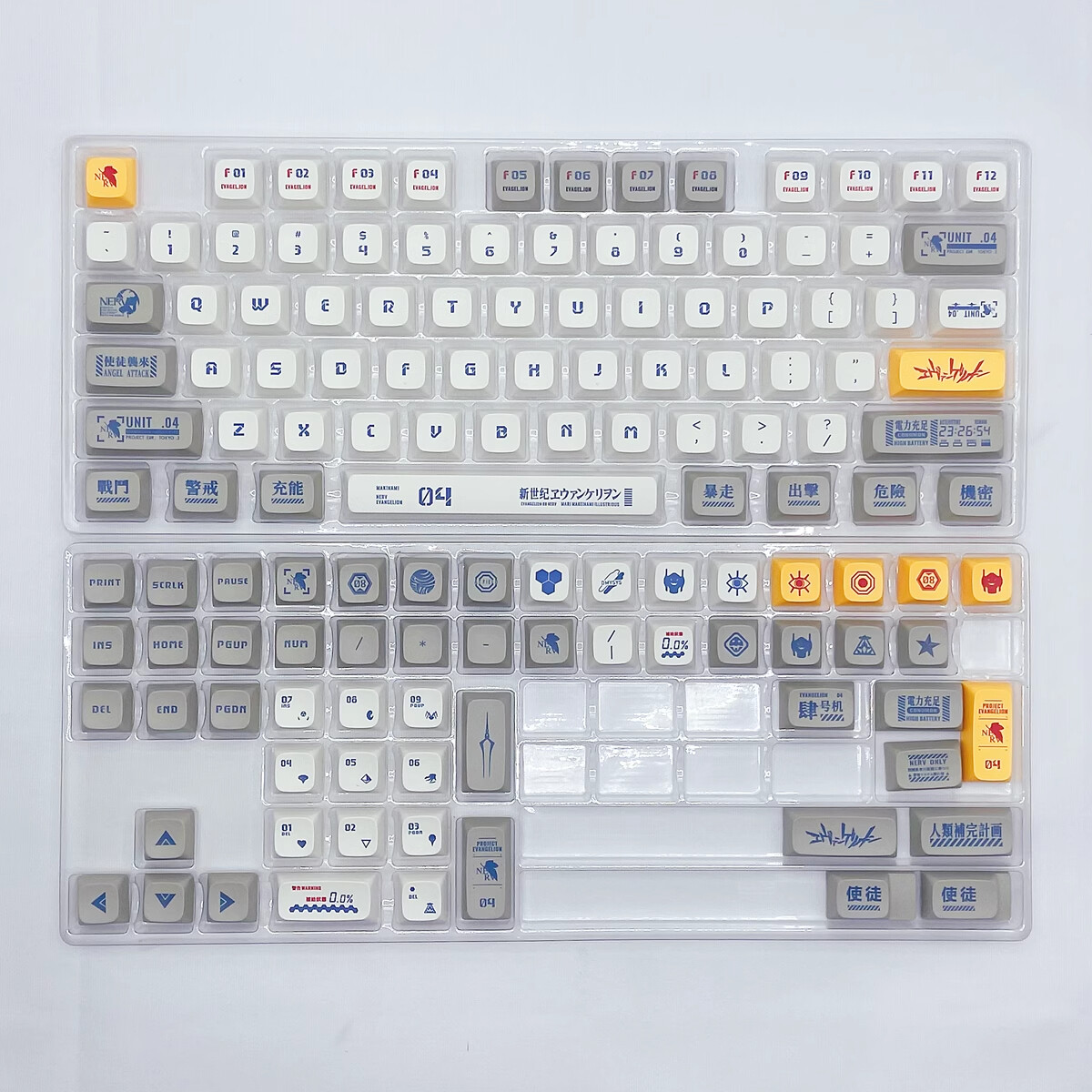 EVA Keycaps PBT Dye-sub MA Profile Keycaps Custom mechanical keyboard ...