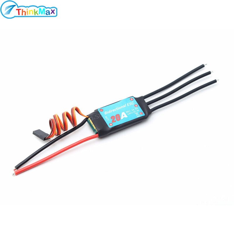thinkmax Bidirectional 20a/30a/40a/50a/60a Brushless Esc for Rc Car/boat/ Remote Control Ship Pneumatic Underwater Propelle