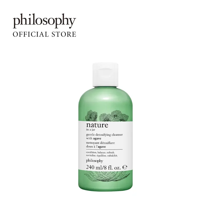 philosophy nature in a jar gentle detoxifying cleanser with agave