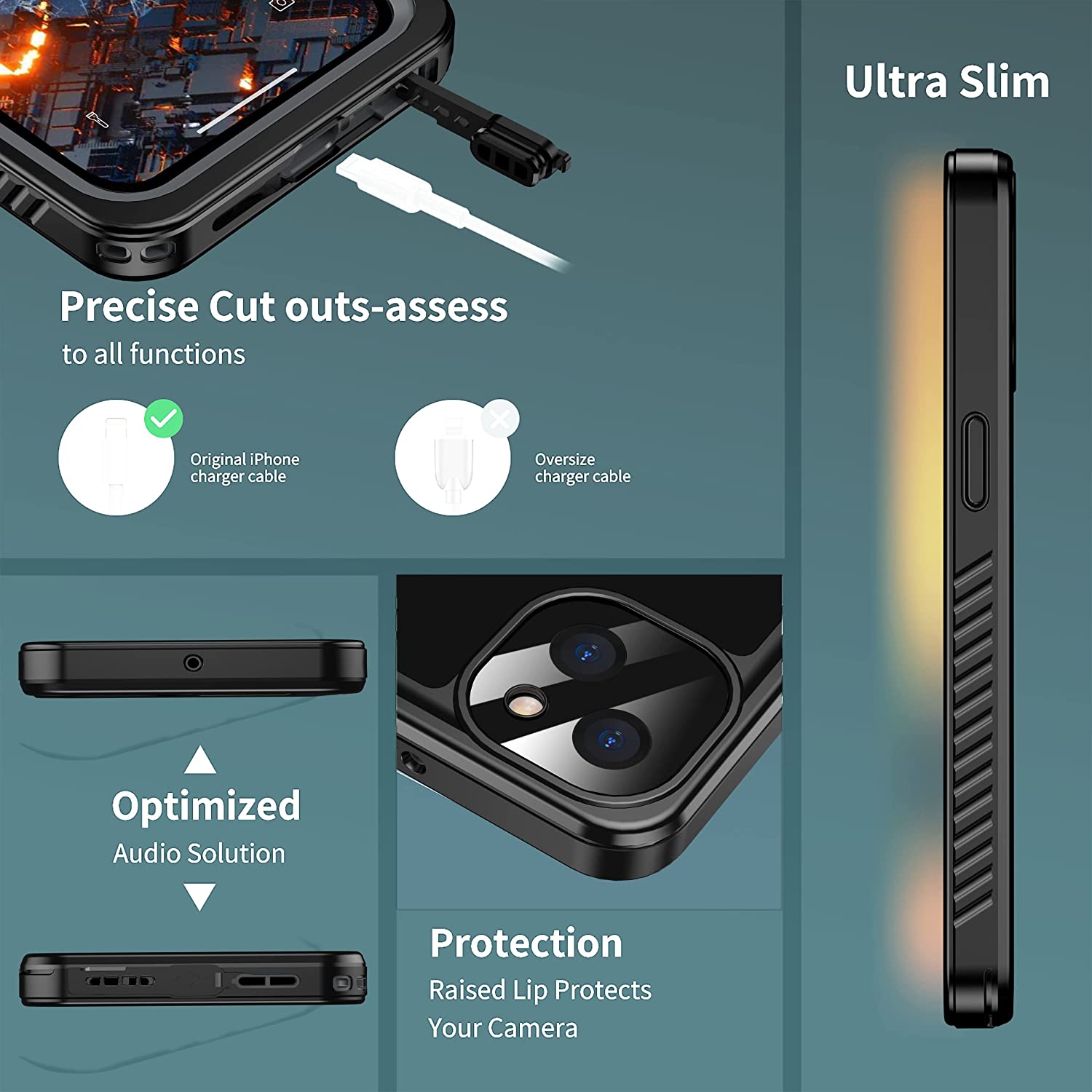 Cho Iphone 17 Pro Max trường hợp không thấm nước, 360 ° Đầy Đủ Cơ Thể Được Xây Dựng Trong miếng bảo vệ màn hình IP68 Dưới Nước Trường Hợp Đối Với iPhone 17 Air/16 Pro Max/16E/15 Pro Max/14 Pro Max/13 Pro Max/12 Pro Max/11 Pro Max/XS Max/XR/8 plus/SE