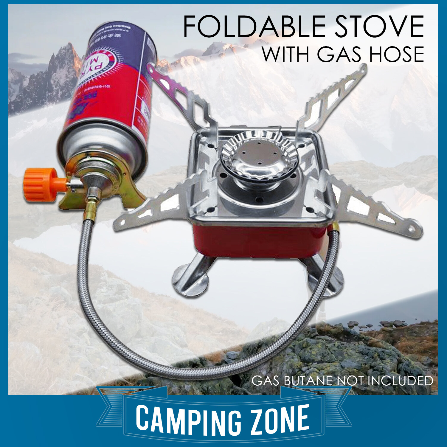 MINI STOVE Mini Gas Stove Camping Stove Burner Outdoor Picnic Gas Stove