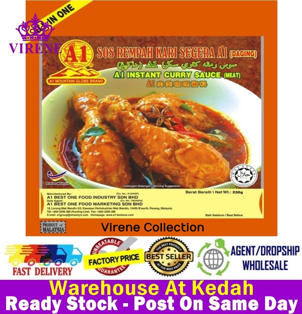 A1 Instant Curry Sauce (Meat) Sos Rempah Kari Segera (Daging) HALAL ...