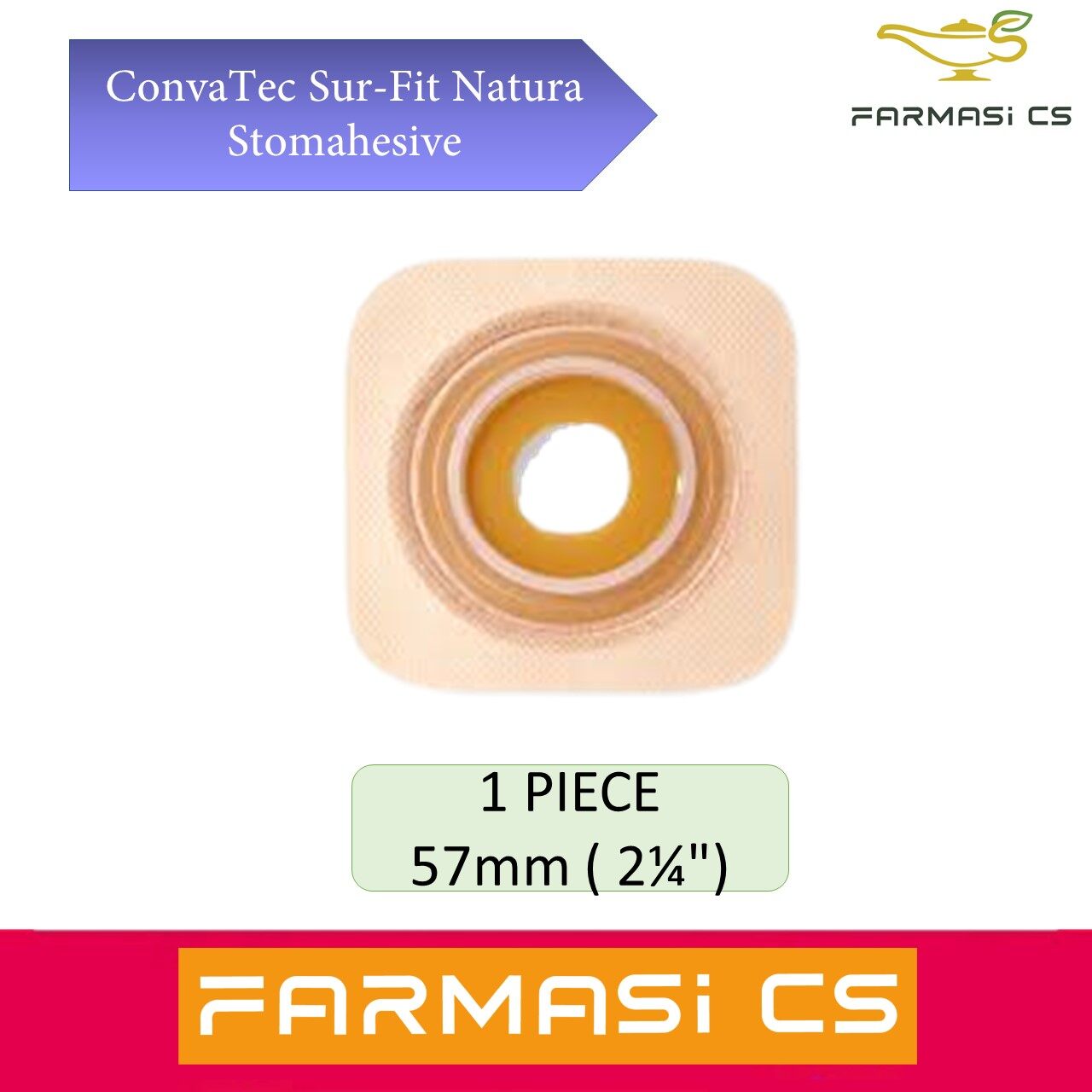Convatec Surfit Natura Stomahesive Flexible Wafer( 57mm x 1 Piece