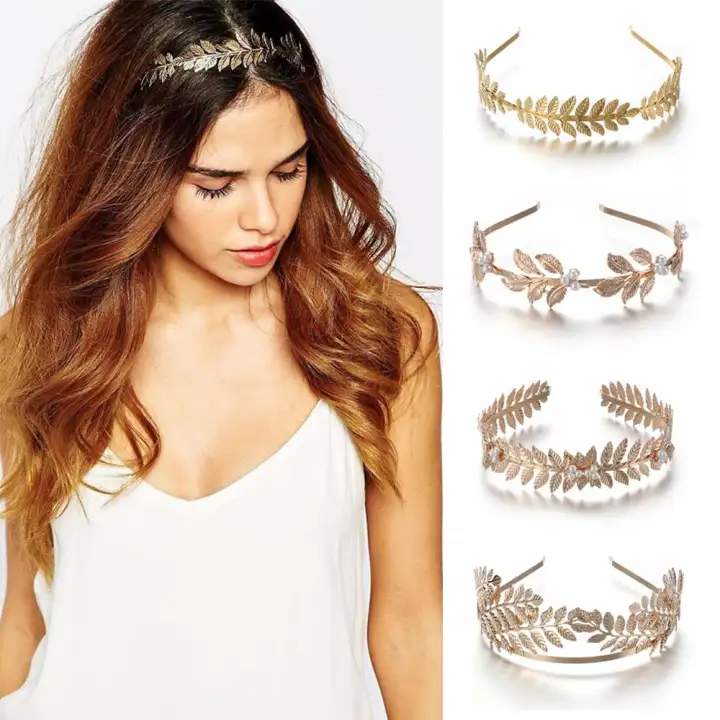 1 Women Girl Tiara Hair Jewelry Headpiece Leaves Hair Bands