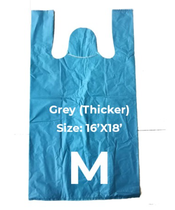 1 KG Multi Size Grey VTC Thick Plastic Bag Beg Plastik Beg Kedai Tebal