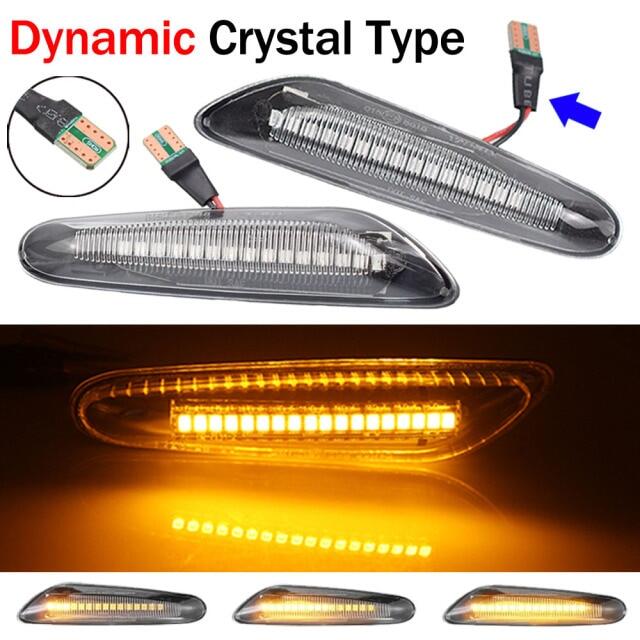 E46 e82 e87 e60 e93 e92 e91 e90 bmw for accessories lamp light signal turn marker side blinker car dynamic led