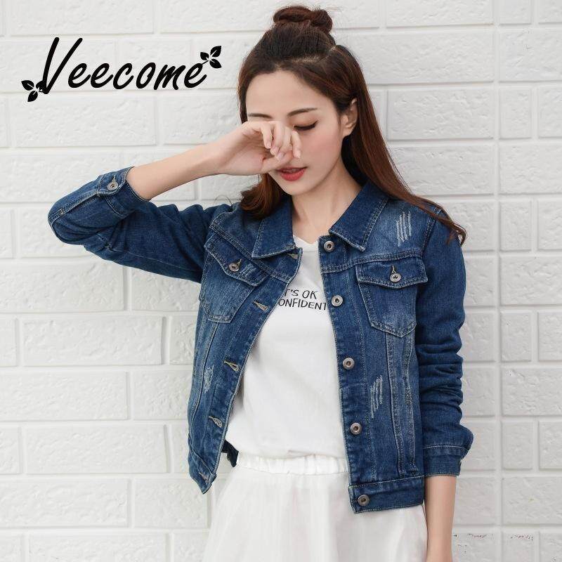 lightweight long denim jacket