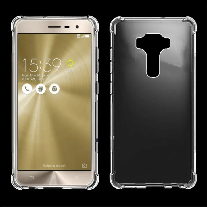 Casing Ponsel Asus Zenfone 3 Ze520kl Z017db Z017d Z017da Z017dc Pelindung Ponsel Silikon Lembut Fleksibel Jeli Anti Jatuh Empat Sudut Peredam Kejut Kristal Bening Pelindung Ponsel Anti Gores Lazada Indonesia