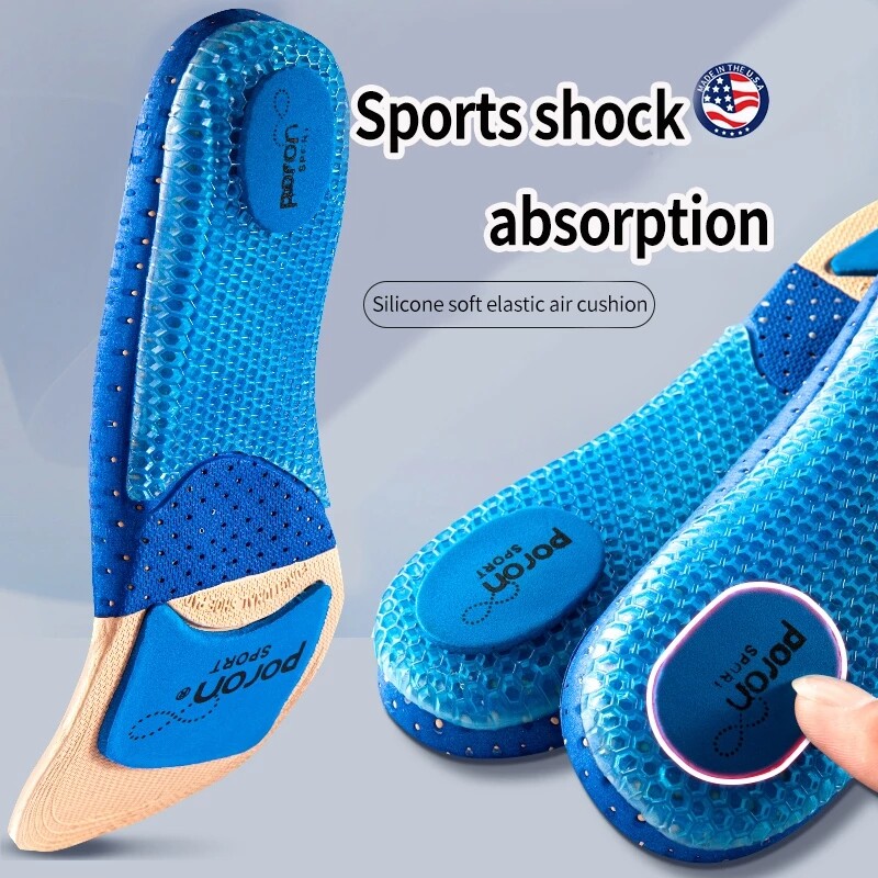 VTTO 1 Đôi Lót Giày Thể Thao Bằng Silicon Cho Nam Nữ Đệm Lót Giày Chống