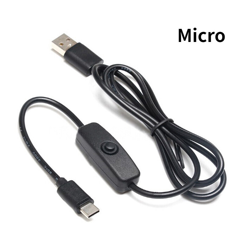 Raspberry pi 4 power switch line micro / type-c interface 5v 3a usb power supply line