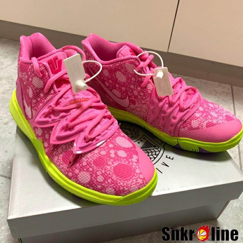 Original Nike_KYRIE 5 x SpongeBob Patrick Men's Basketball Shoes Authentic Women's Sneaker Boy's Girls GS #CJ6951-600 #CJ6950-600 #CJ7227-600