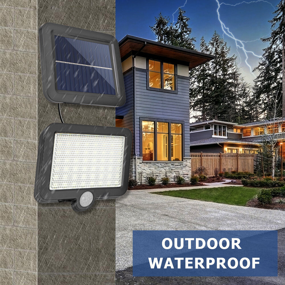 120LED Solar Split Lamp COB Waterproof Motion Sensor Outdoor Night Lighting