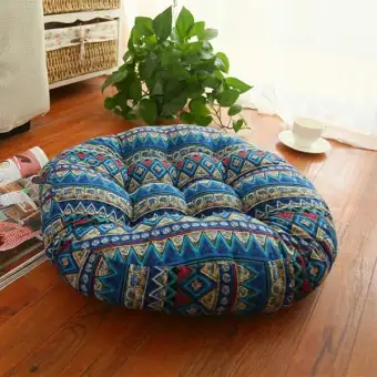 Thick Cotton Chair Cushions Bohemia Simple Style Colorful Seat