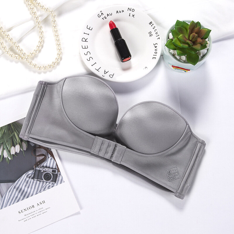 OK Bra Women Multiway Strapless Bra Super Push Up Bra Sexy Invisible Brassiere Front Closure Bras Underwear