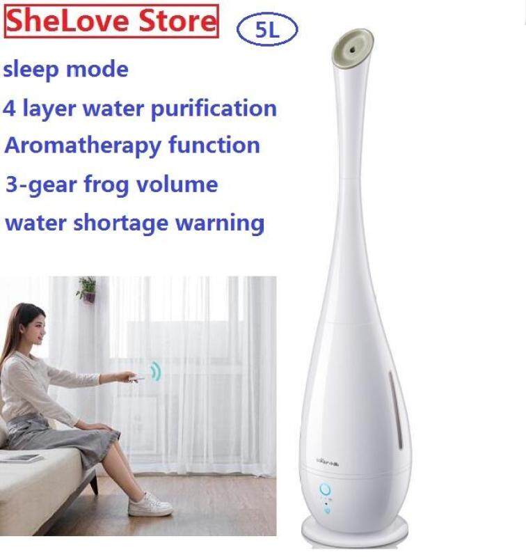 Bear 5L Floor humidifier Mute Aromatherapy Purification Humidifier for Household Office JSQ-E50J5 Intelligent Remote Control Singapore