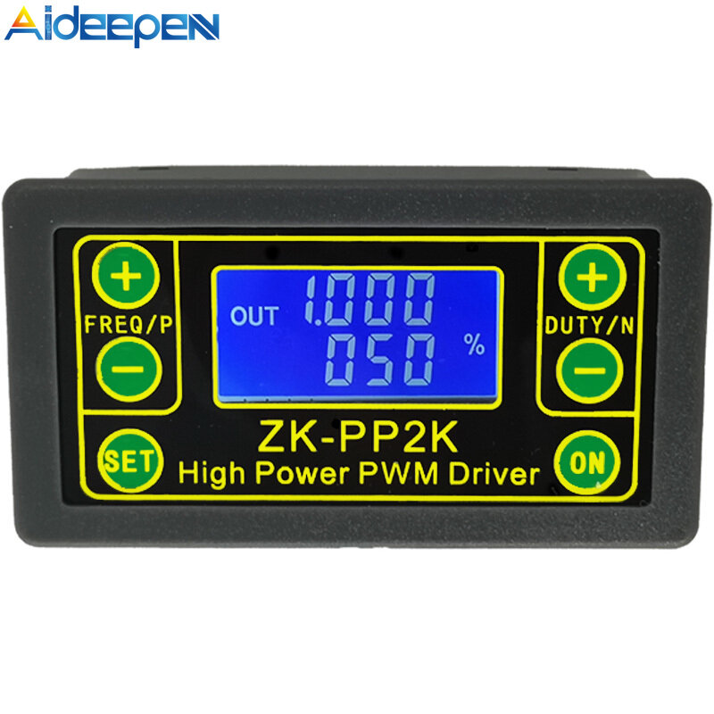 Aideepen ZK-PP1K ZK-PP2K PWM Pulse Frequency Duty Cycle Adjustable Module Square Wave Rectangular Wave Signal Function Generator for Arduino DIY PWM Signal Generator Module