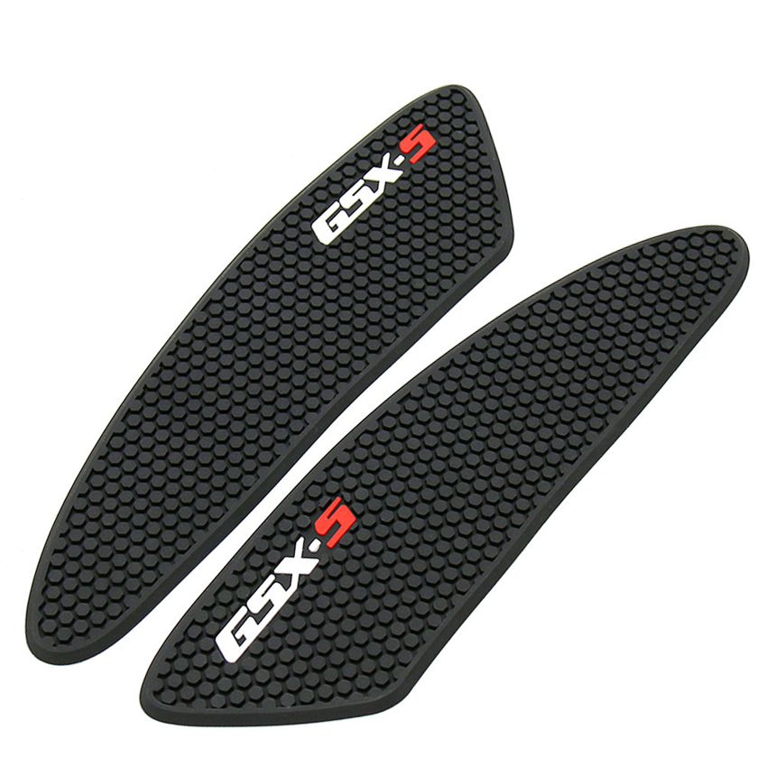 Buyv black rubber gas fuel tank pad motorcycle side fuel decal protector for suzuki gsx s1000/s1000f