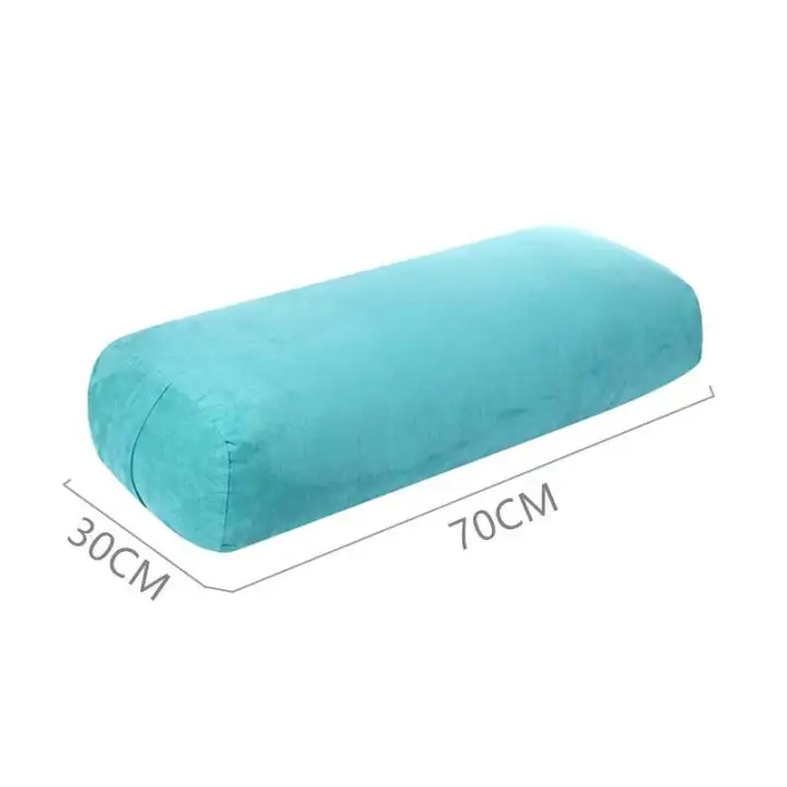 Jaycreer Yoga Bolster Rectangular Kapok Filling Washable Cover