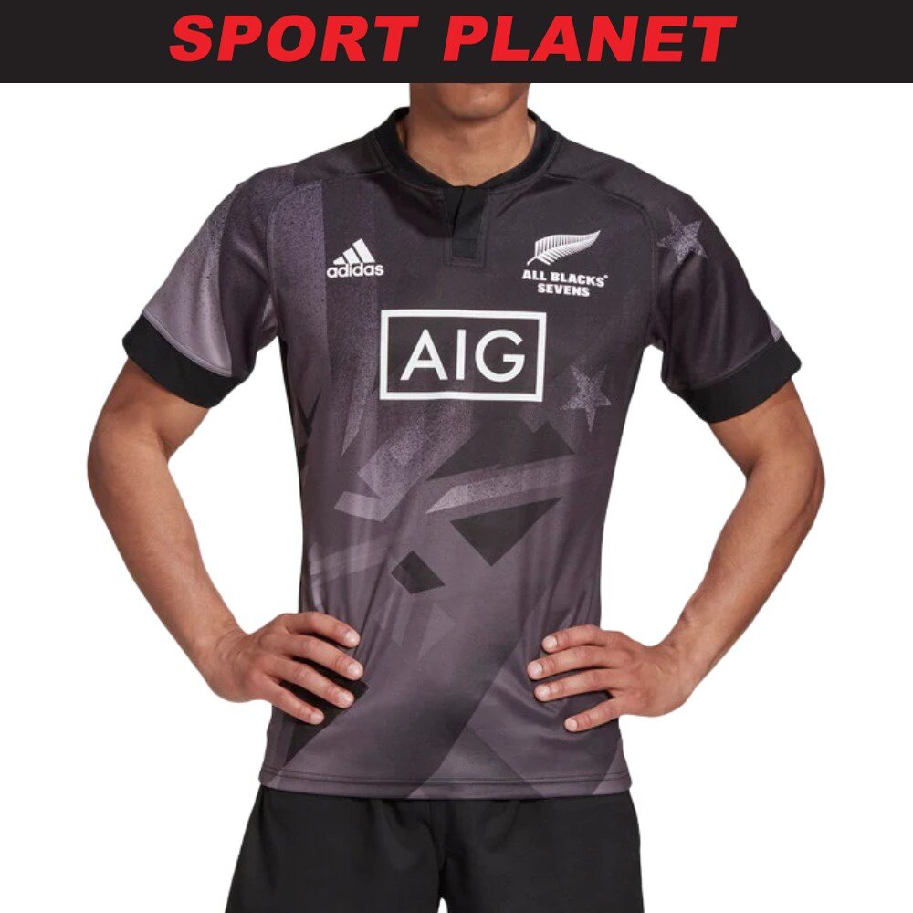adidas Men Rugby All Blacks Sevens Home Jersey Shirt Baju