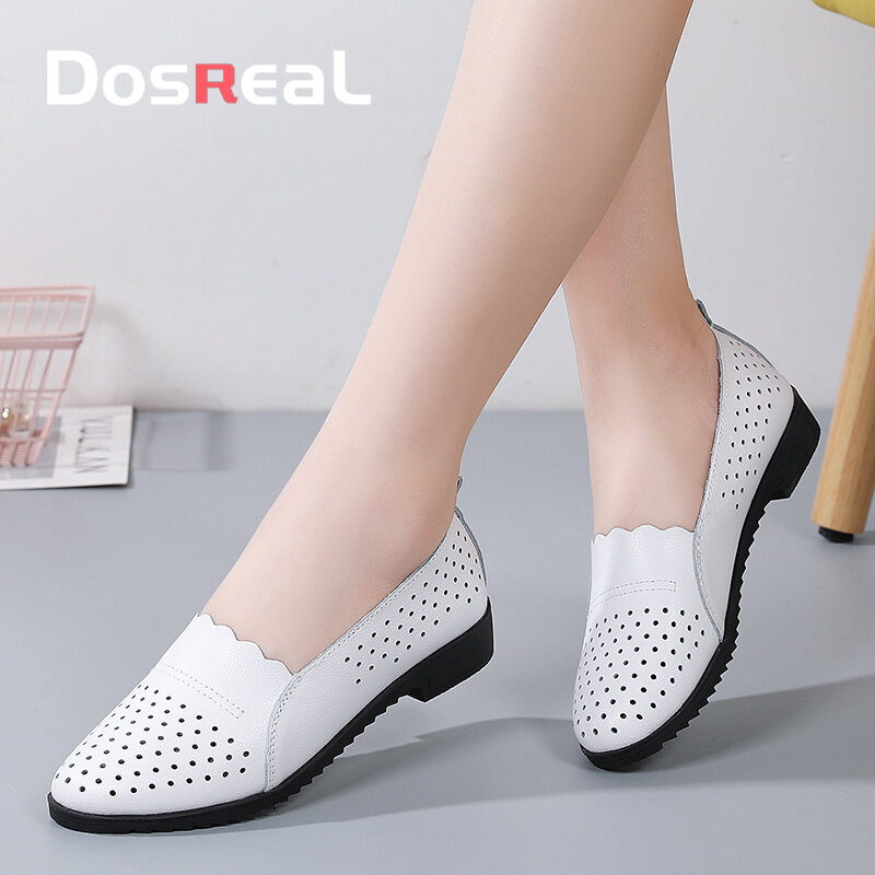 DOSREAL Fashion Women Shoes Flat Shoes For Women Slip On Casual Shoes Women Loafers Ladies Shoes Slip On Ballet Shoes