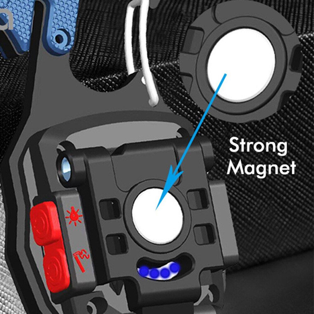 Cuguu cob work light multi-function rechargeable flashlight 3 gear screwdriver LED lamp key chain for camping
