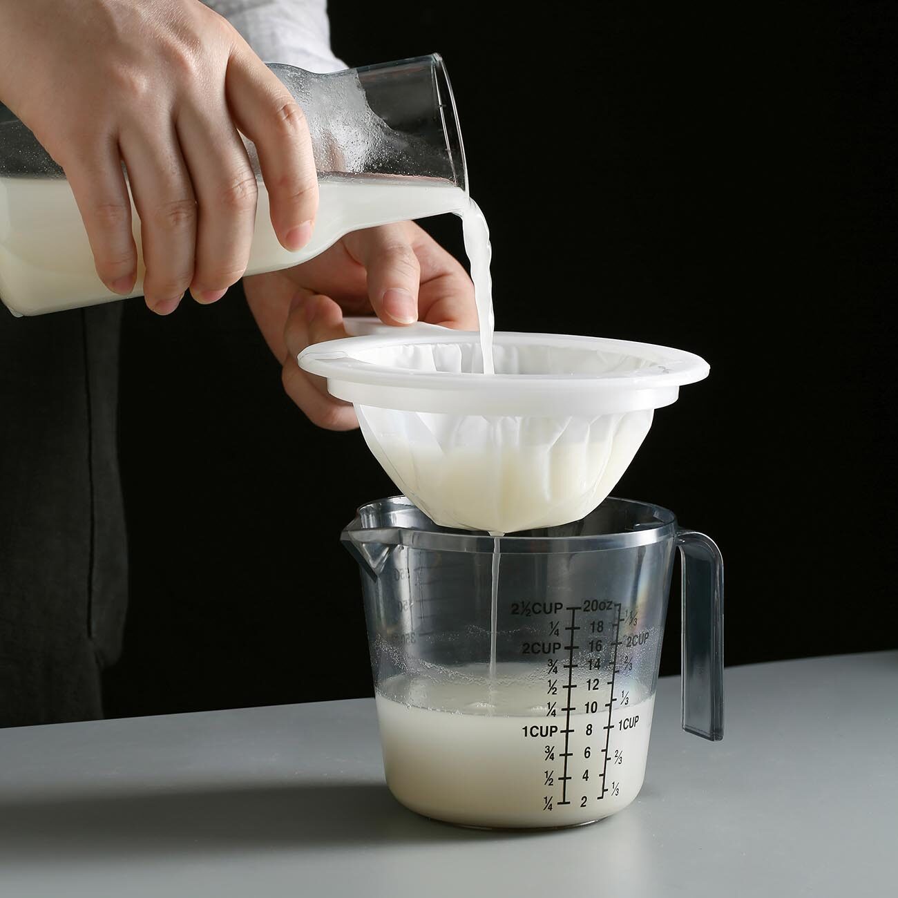 Homenhome Soymilk Beans Separation Sifter Ultrafine Household Juice Juice Mesh Sieve Floating Oil Residue Separator