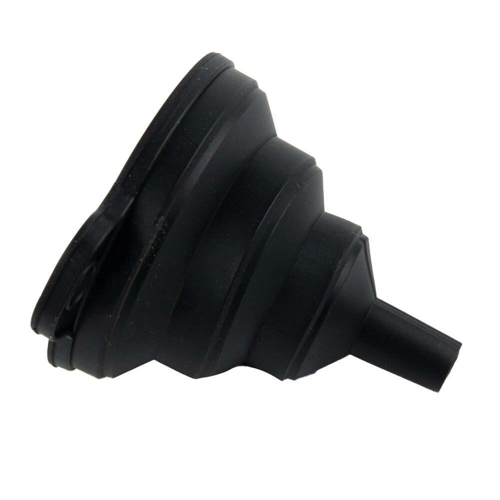 Black Collapsible Caliber 0.9cm Foldable Funnel High Quality Gasoline Diesel