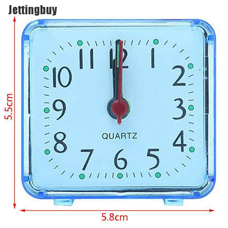 Jettingbuy Giảm Giá Chớp Nhoáng Kiểu Học Sinh Dễ Thương Đồng Hồ Báo Thức Đồng Hồ Nhỏ Gọn Cạnh Giường Vuông Đồng Hồ Trang Trí Để Bàn