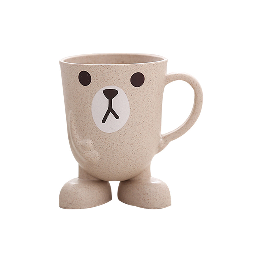 BEAUTYBIGBANG Plastic Children's Mouthwash Cup Bathroom Three-dimensional Wash Cup with Base Cartoon Toothbrush Cup