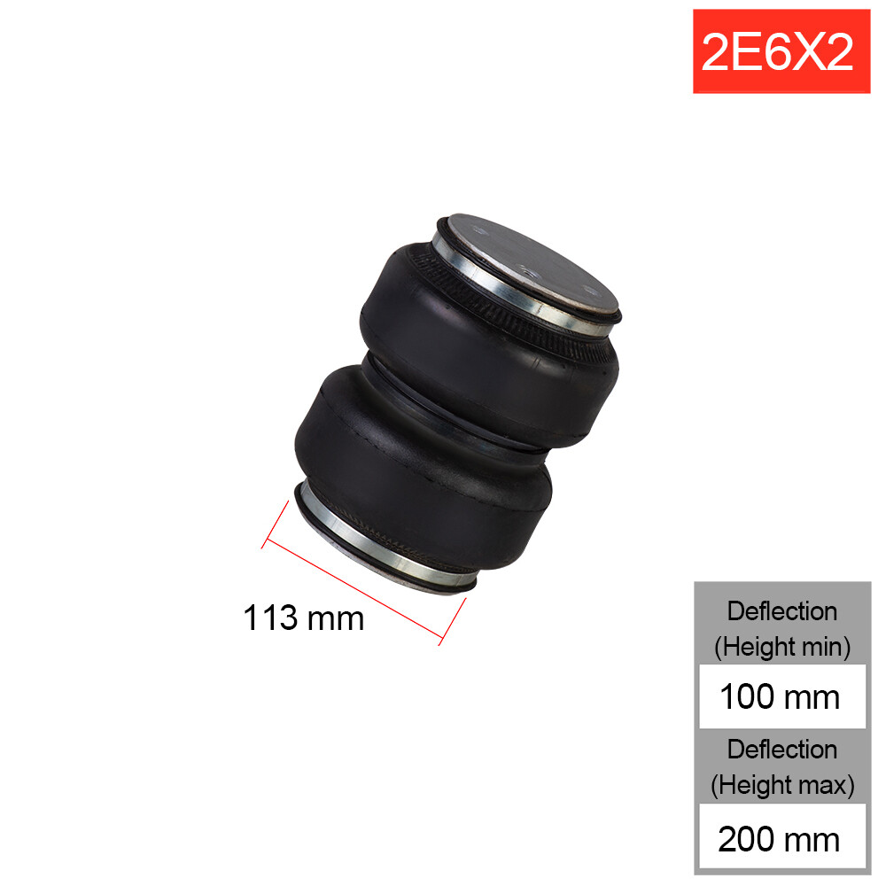 Universal Air ride Springs suspension 2E6X2 Air Single Port 1/2'' npt Small Rubber shock absorption bag fit for most Trucks