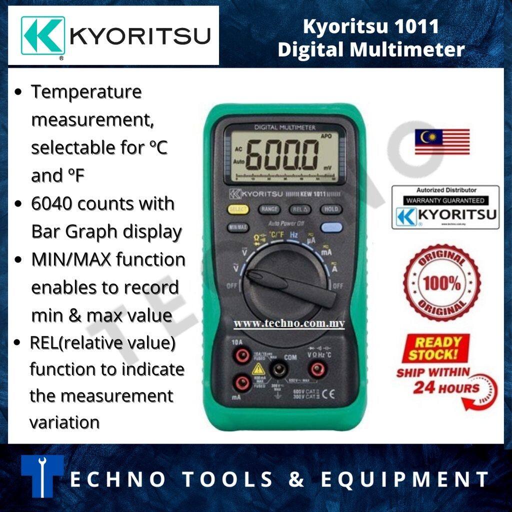 Kyoritsu 1011 Digital Multimeter 100 New & Original Lazada